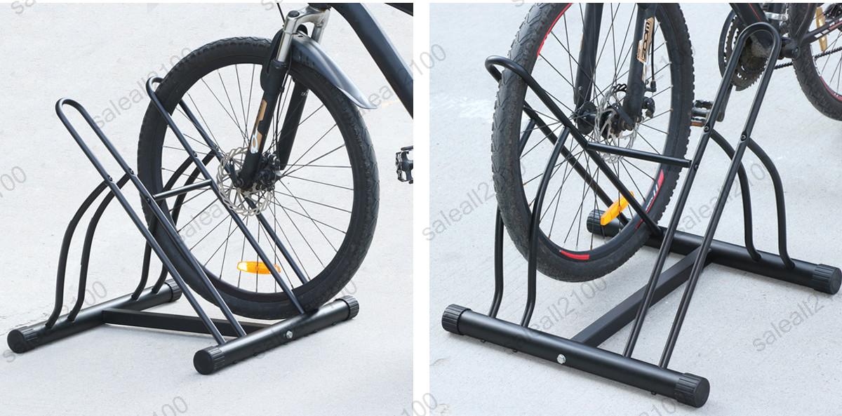 Two Bike Floor Stand free standing 2 bike rack garage bicycle storage